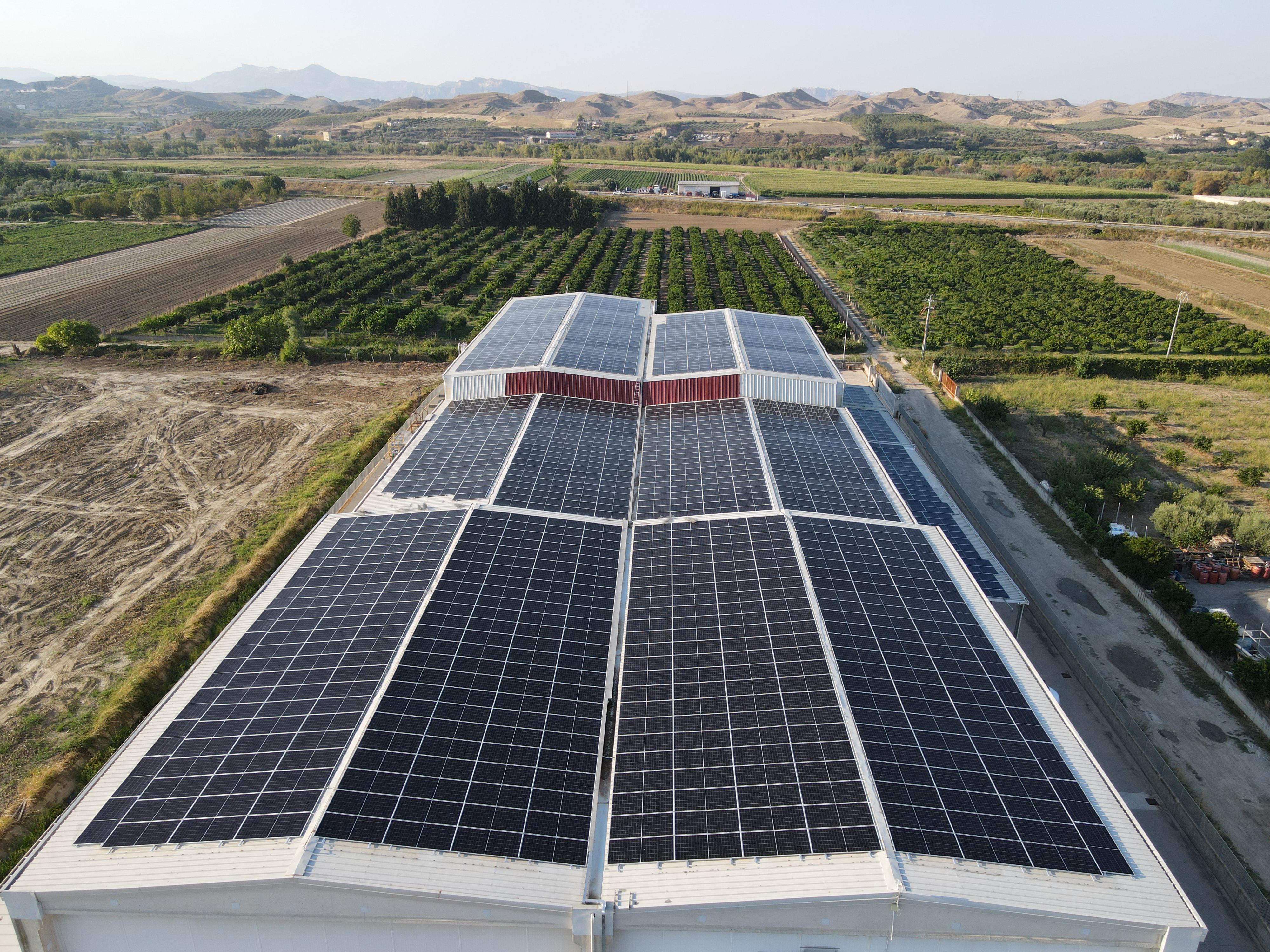 Impianto fotovoltaico industriale